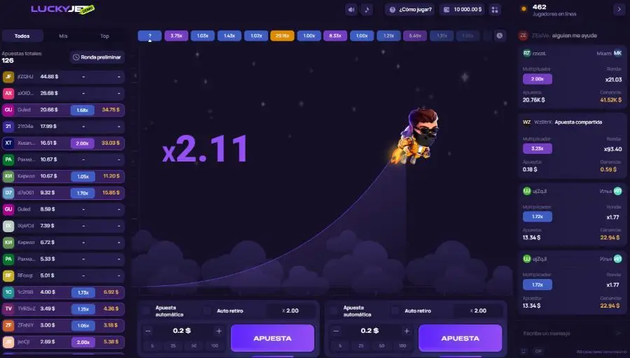 Lucky Jet y crash games para sesiones cortas